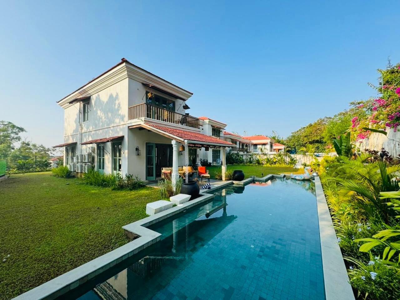 瓦加托Casa Azul- Luxury 4Bhk Assagao With Private Pool别墅 外观 照片